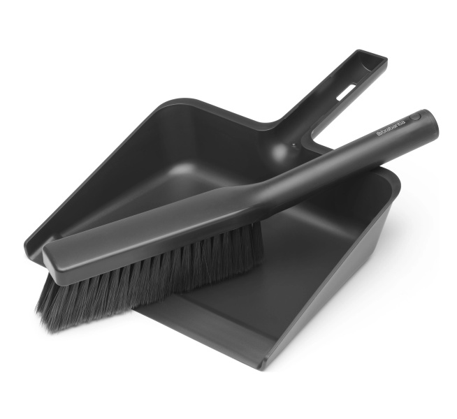 Šluotos ir semtuvėlio rinkinys Brabantia Dark Grey