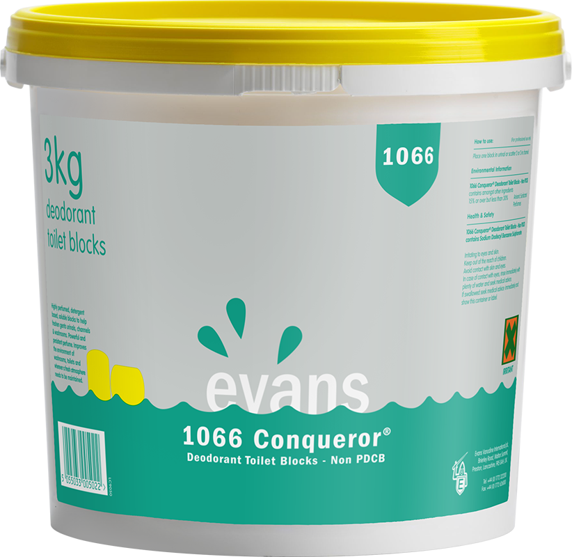 EVANS tabletės pisuarams CONQUEROR, 3KG