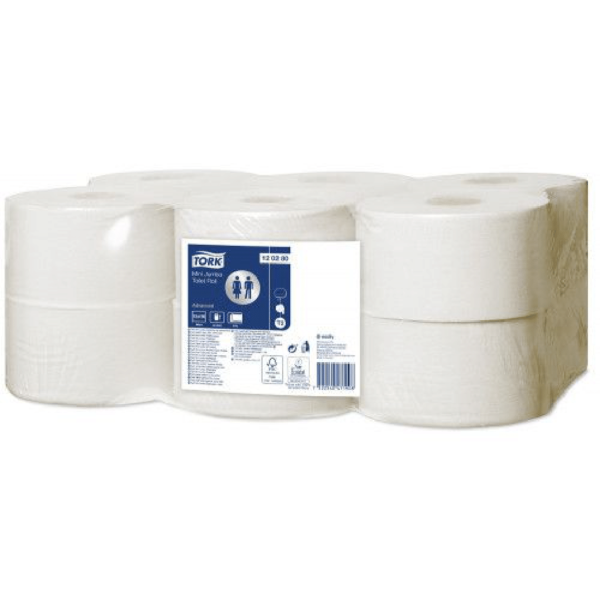 TUALETINIS POPIERIUS RULONAIS TORK ADVANCED MINI JUMBO T2, 2SL., 120280