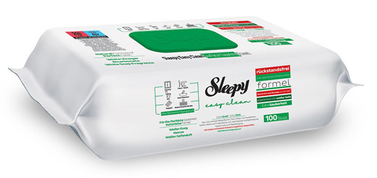 Sleepy paviršių valymo servetėlės Easy Clean, Ananasų kvapo, 100 vnt.