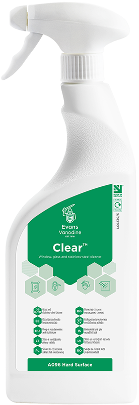 EVANS stiklų plovimo priemonė CLEAR, 750ML