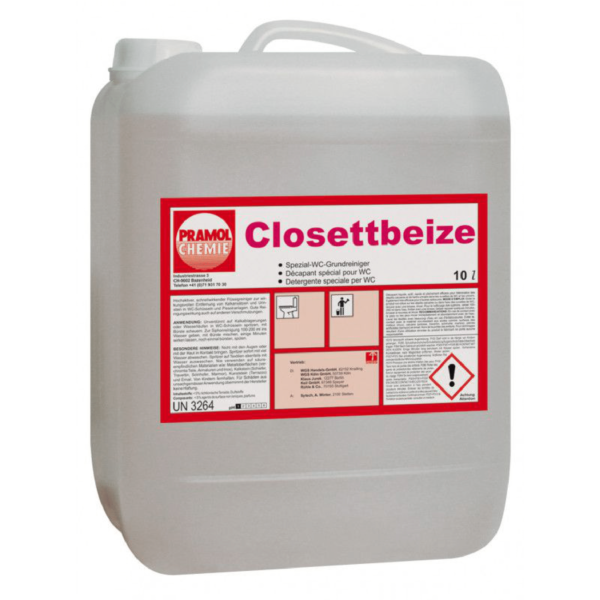 Tualetų ir pisuarų valiklis CLOSETTBEIZE, 1L PRAMOL CHEMIE