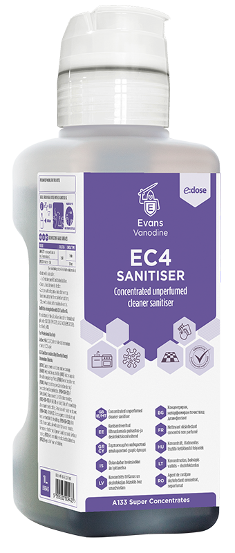 EVANS EC4 Universalus dezinfekcinis valiklis, violetinis, 1L