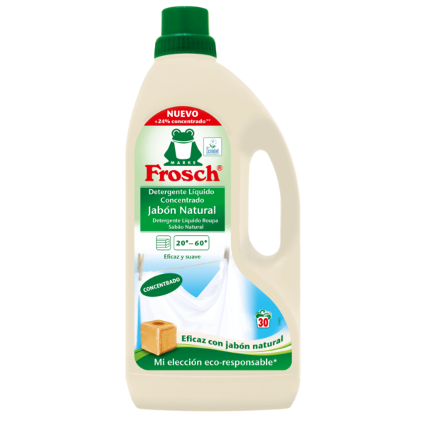 Ekologiška Frosch skalbimo priemonė su natūraliu „Marselio“ muilu 1500ml