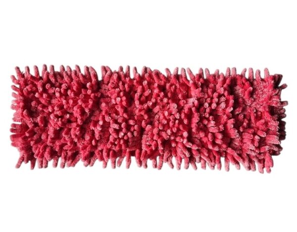 Šluostė grindims su kišenėmis Microfiber, raudona, 40x11CM (TINKA TIK SIAURESNIEMS RĖMAMS 39,5x10,5cm)