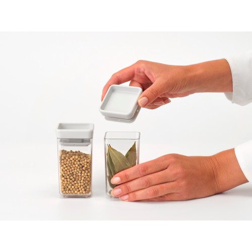 Indai biriems produktams Brabantia TASTY+, šviesiai pilkos sp., 2 vnt. 150 ml