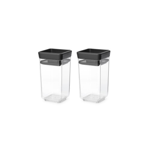 Indai biriems produktams Brabantia TASTY+, 2 vnt. 150 ml Dark Grey Lid