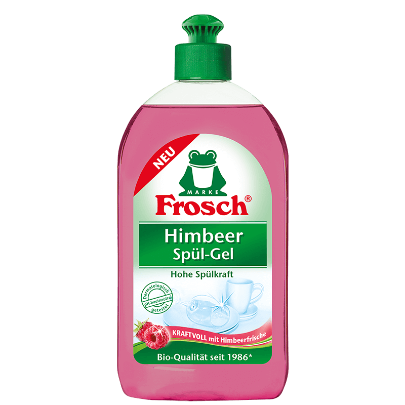 Ekologiškas Frosch aviečių kvapo indų ploviklis 500ml