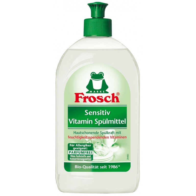 Ekologiškas Frosch indų ploviklis jautriai odai 500ml