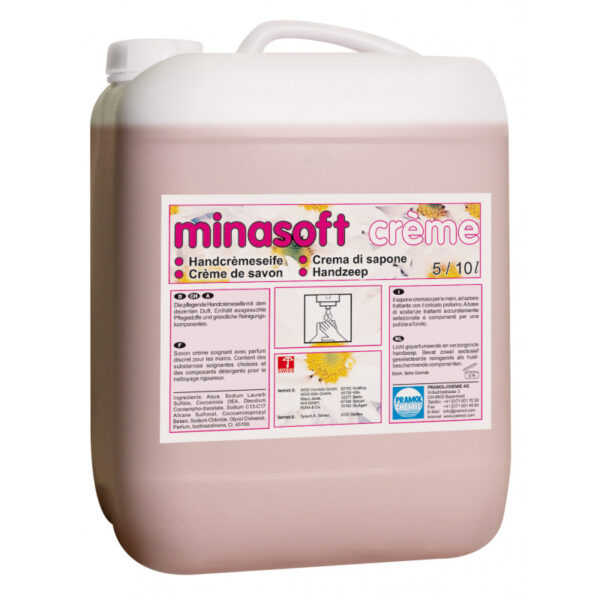 Kreminis rankų muilas MINASOFT CREME gėlių kvapo, 5L PRAMOL CHEMIE