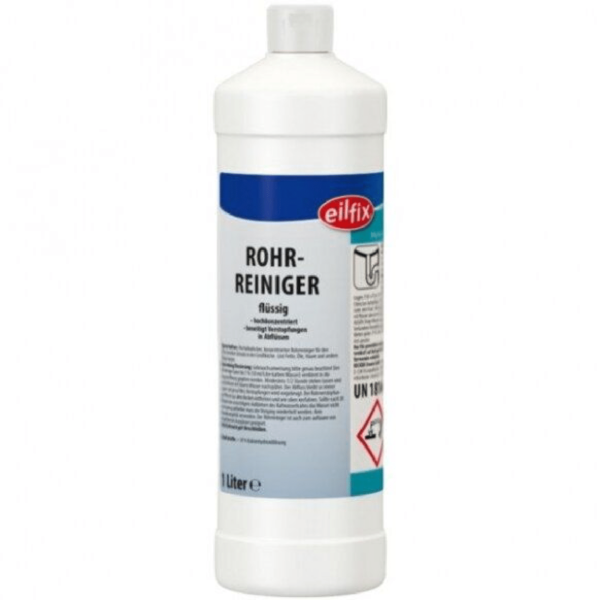 Nuotekų vamzdžių valymo priemonė Pipe Flussig Reininger, 1 L