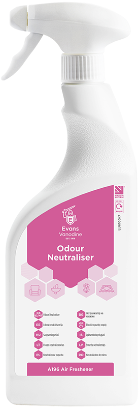 EVANS kvapų naikinimo priemonė įvairioms patalpoms ODOUR NEUTRALISER, 750ML