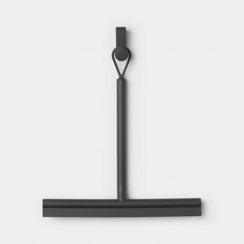 Pilkas dušo kabinos stiklo valytuvas Brabantia, 24 cm