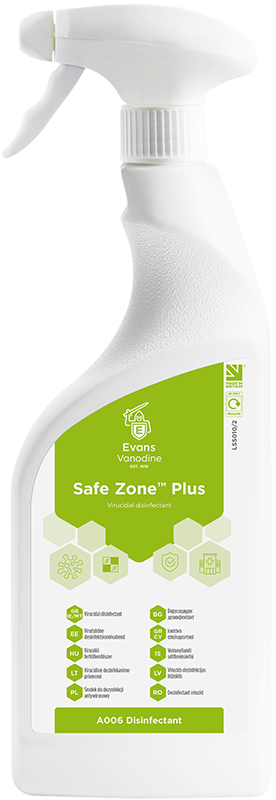 EVANS Safe zone plus priešvirusinė dezinfekcijos priemonė 750ML