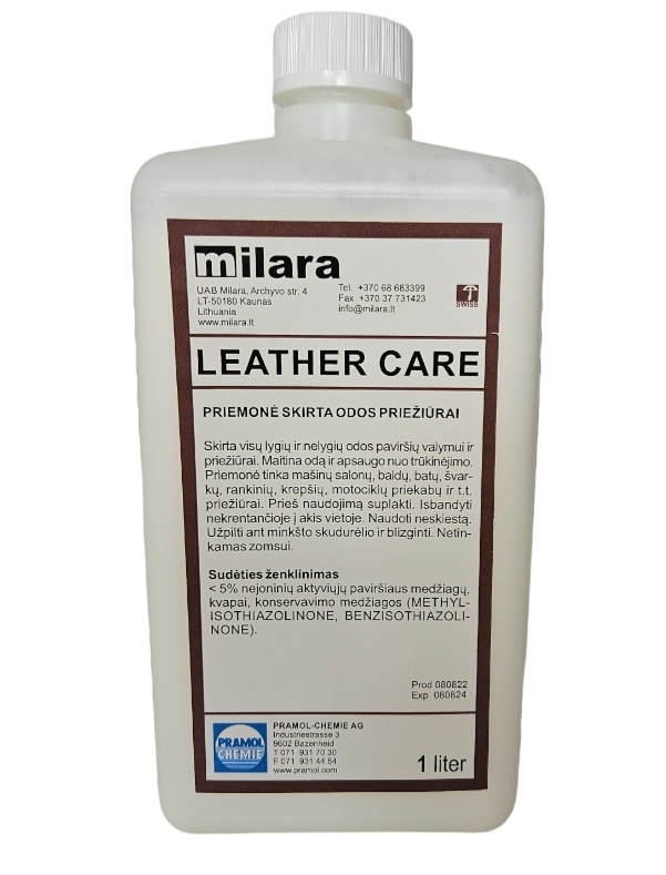 Priemonė odos priežiūrai LEATHER CARE, 1L PRAMOL CHEMIE