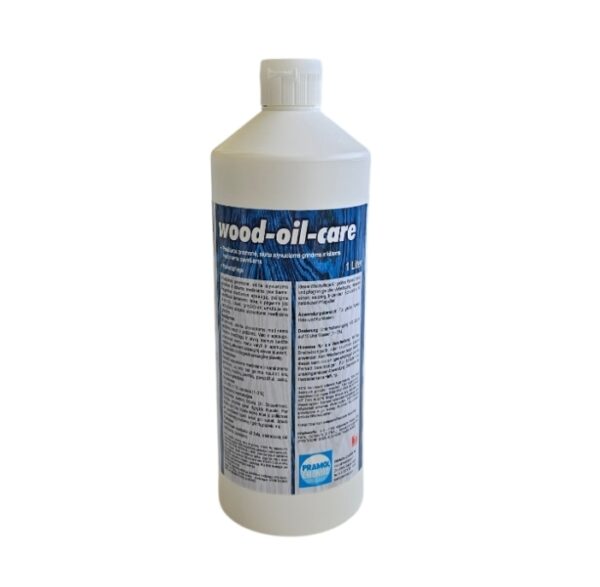 Alyvuotų grindų ir medinių paviršių valiklis WOOD OIL CARE, 1L PRAMOL CHEMIE