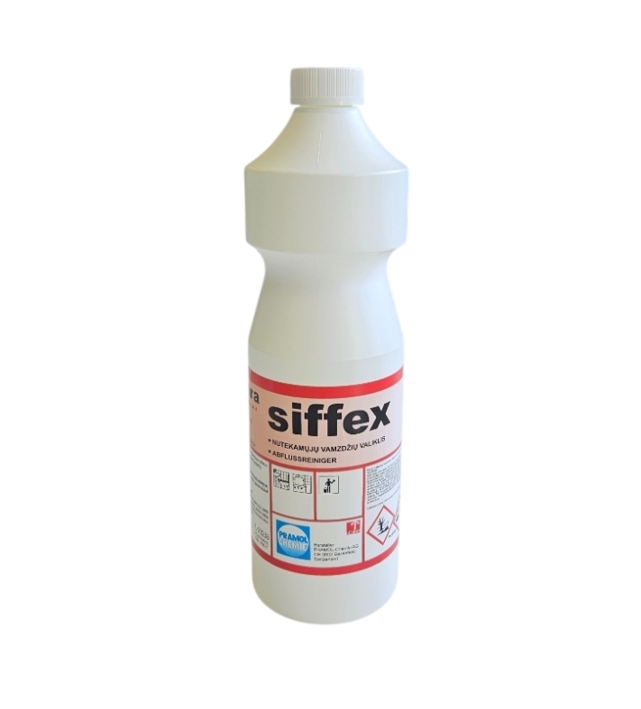 Kanalizacijos vamzdžių valiklis SIFFEX, 1L, PRAMOL CHEMIE