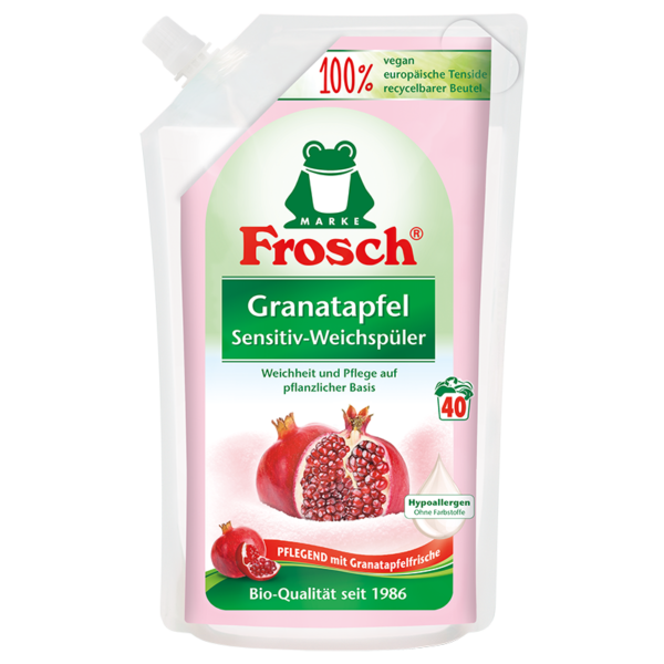 Frosch Skalbinių minkštiklis granatų kvapo 1000ml