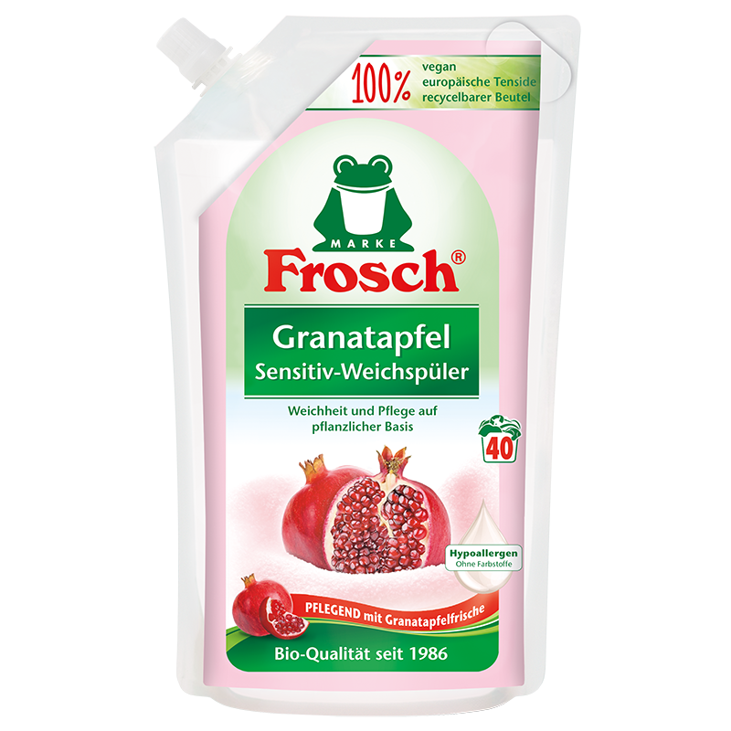 Frosch Skalbinių minkštiklis granatų kvapo 1000ml