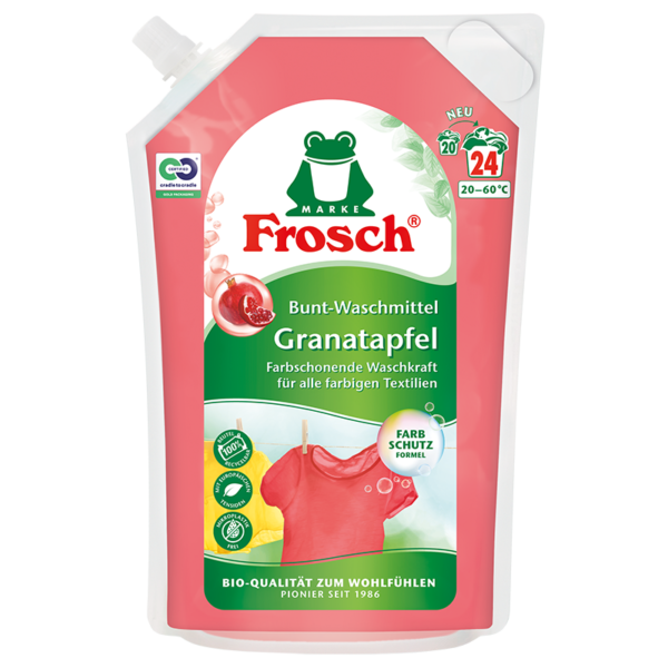 Frosch Skalbimo priemonė su granatų ekstraktu 1500ml