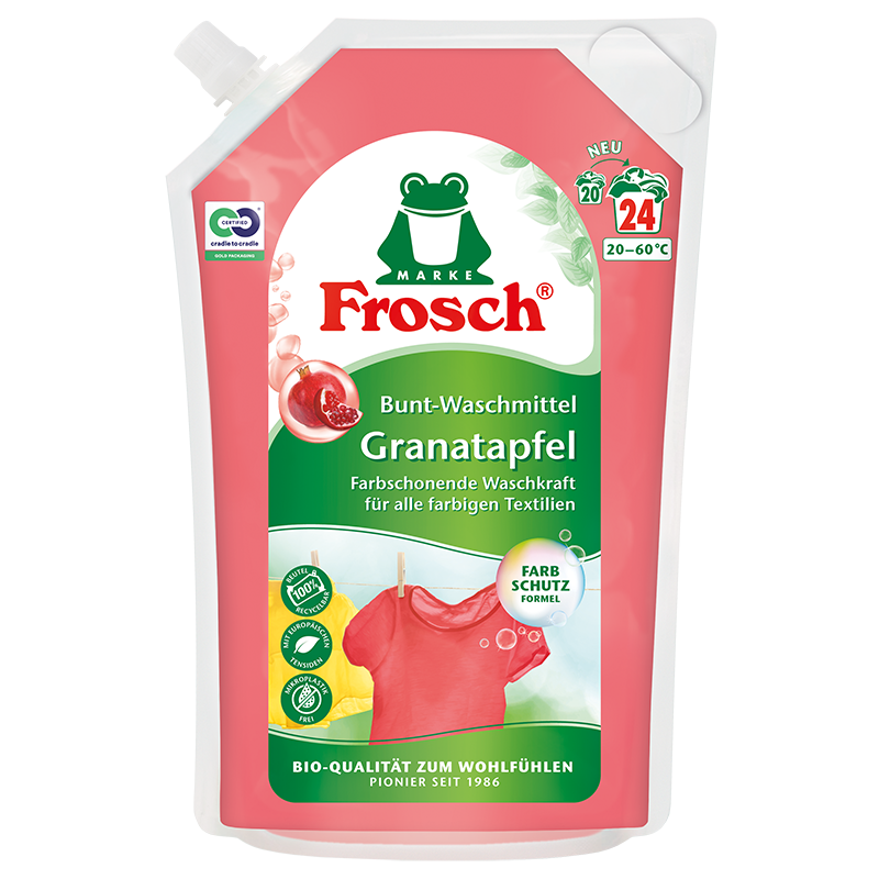 Frosch Skalbimo priemonė su granatų ekstraktu 1500ml