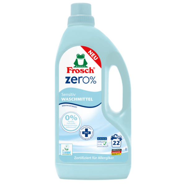 Ekologiška Frosch Zero% odos nedirginanti skalbimo priemonė 1500 ml