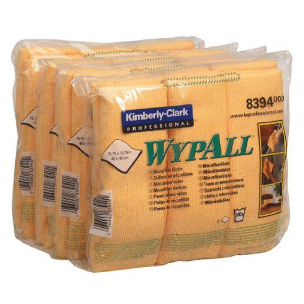 KIMBERLY-CLARK WYPALL mikropluošto šluostė, 40x40CM, geltona