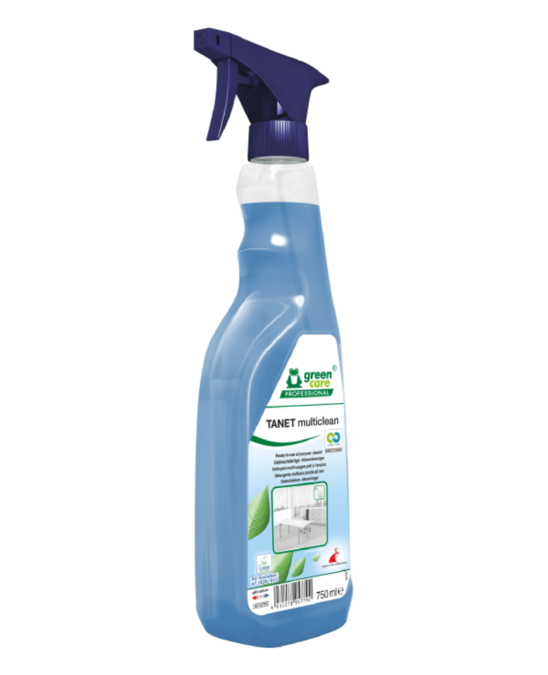 Ekologiška universali paviršių valymo priemonė Tanet multiclean su antistatiku, 750ML Green care